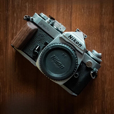 Nikon FM2 Film Cameras New Wood L Hand Grip For Nikon FM2 FM3A FM