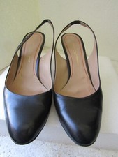 Konstantin Starke Slingpumps, Leder, Schwarz, Top, Gr. 39
