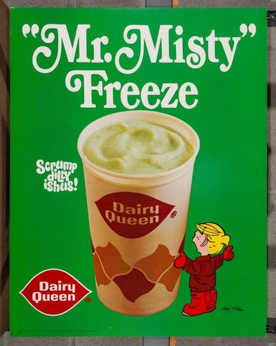 vintage dairy queen poster dennis the menace mr.