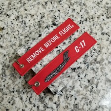 C-17 Globemaster III Cargo Remove Before Flight ® Keychain, Tag, Streamer!