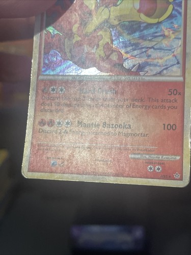 Pokemon Karte Magmortar 2/95 Holo Rare Heartgold & Soulsilver Unleashed Played - Bild 7 von 19