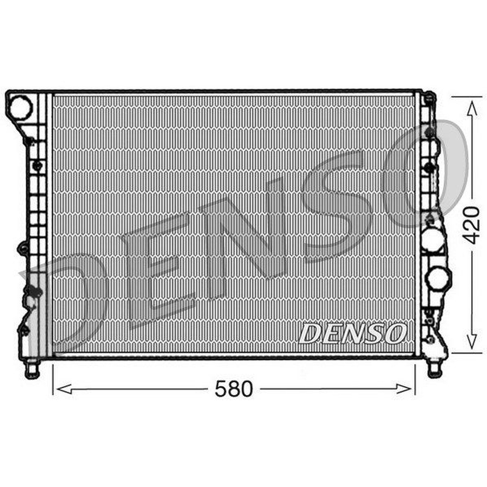DENSO Radiator DRM01001 Car Engine Cooling Radiator Part - Genuine DENSO OE Part