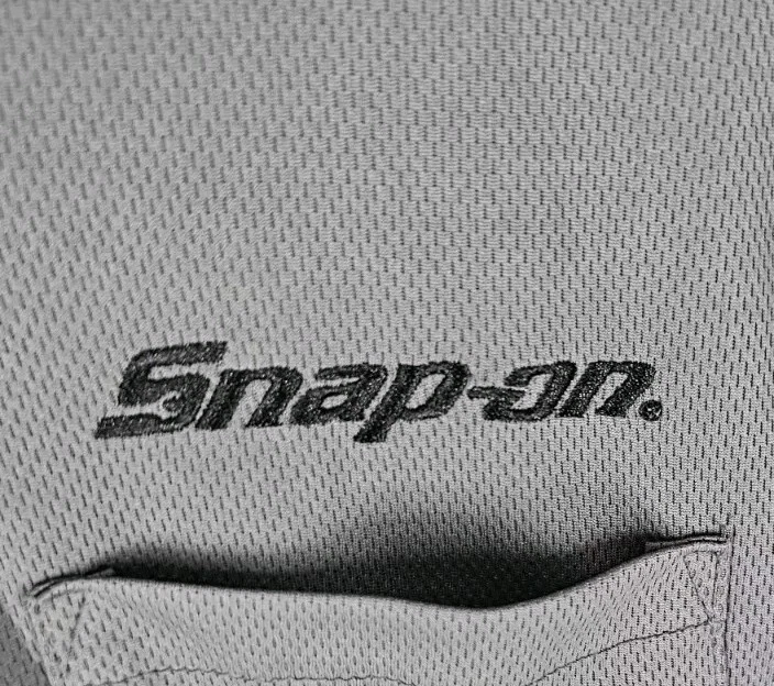 Camisa FSP Para Hombres 2XL Negra Gris Manga Corta Polo Sólida LOGOTIPO DE HERRAMIENTAS A PRESIÓN Foto 2 de 4