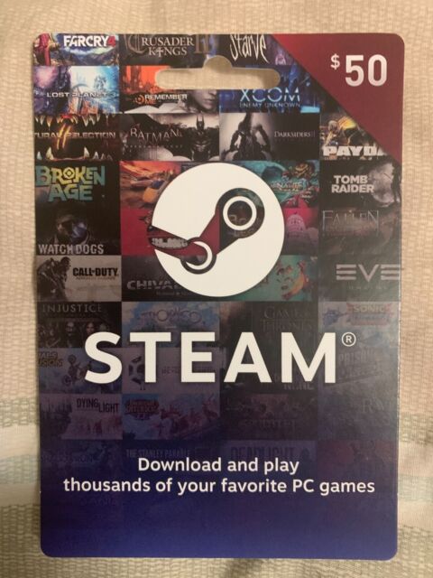 Steam Wallet Gift Card - $50 - (Physical Card ) Free Expidited Shipping Now!