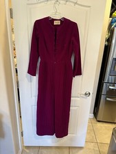 Vanity Fair Velor Maxi Robe House Dress Women s sz 12 Vintage Mid Century