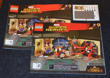 76060 LIBRO DE INSTRUCCIONES Y PEGATINAS ORIGINALES SOLO para Set # 76060 ~ Lego Marvel