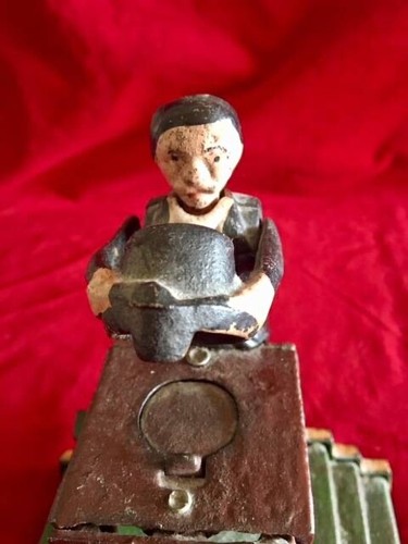 The Magician Mechanical Bank OLD Vintage Antique Collectible