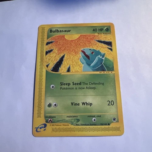 BULBASAUR 95/165 Expedition NON-HOLO E-Series / E-Reader Pokemon TCG Card LP (A)