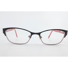 Karen Kane Petites Anthurium Eyeglasses 48-16-135 Black Pink Floral Rectangular