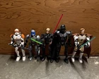 Lego Star Wars Buildable Figures Lot 5 Figures Luke Skywalker Darth Vader Obi