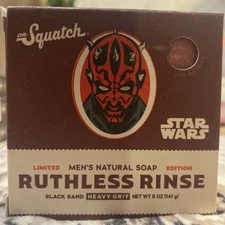 NEW Dr. Squatch Mens Natural Bar Soap "Star Wars Limited Edition" Ruthless Rinse