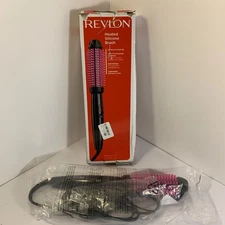 Revlon Silicone Heated Hair Styling Brush 1" barrel Pro Collection Smooth Volume
