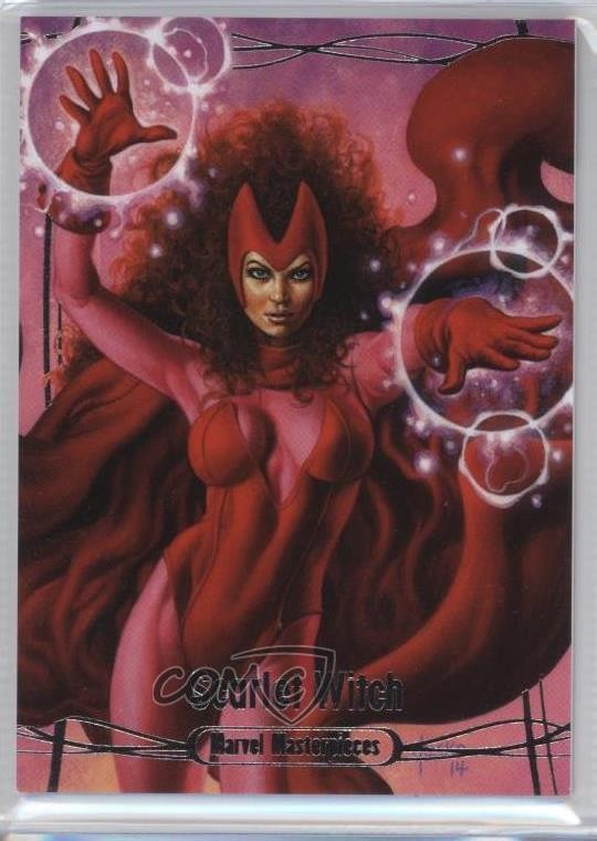 2016 Upper Deck Marvel Masterpieces 498/1499 Level 2 Scarlet Witch #48 c6z