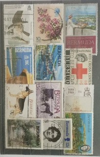 colonie anglaise bermuda timbres oblitéré