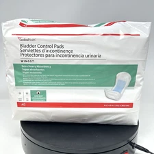 Cardinal Health Bladder Control unisex Pads,Wings,4" x 14.5" Pack 42 Extra Heavy