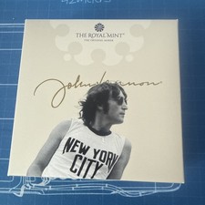 John Lennon UK 2025 1oz Silver Proof Colour Coin