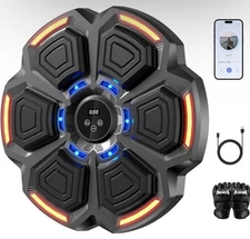 Bluetooth Music Boxing Reflex Trainer w/ Gloves | Adults & Kids