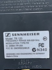Sennheiser TR120 Wireless Transmitter Base Cradle - No Power Adapter