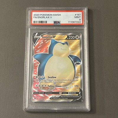 Pokemon TCG: Snorlax V (Full Art) 197/202 Swsh01: Sword & Shield