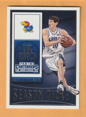 Kirk Hinrich Kansas Jayhawks 2015-16 Contenders Draft Picks #60 Sioux City Iowa