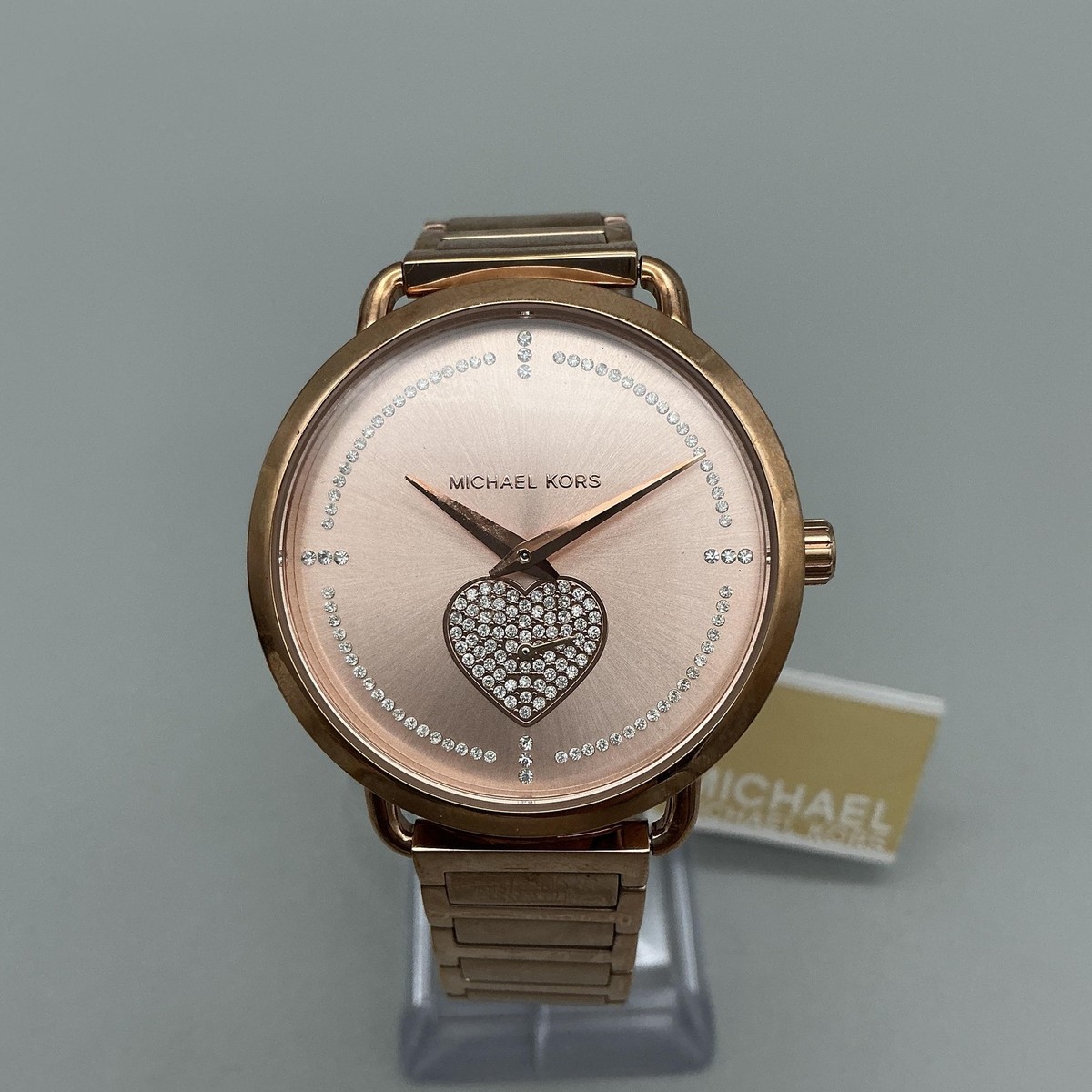 (^-^)/ さんMIK・18A PORTIA ステンLウォッチ Michael Kors Portia Womens Watch 36mm Rose Gold Tone Heart MK3827