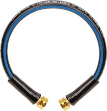 Short Garden Hose 2ft x 5/8",Rubber Water Hose, Female to Female Short Hose fo