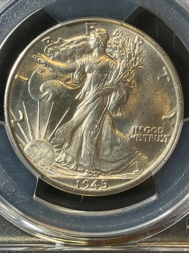 1945-D MS64 Walking Liberty Half Dollar, PCGS 56823269