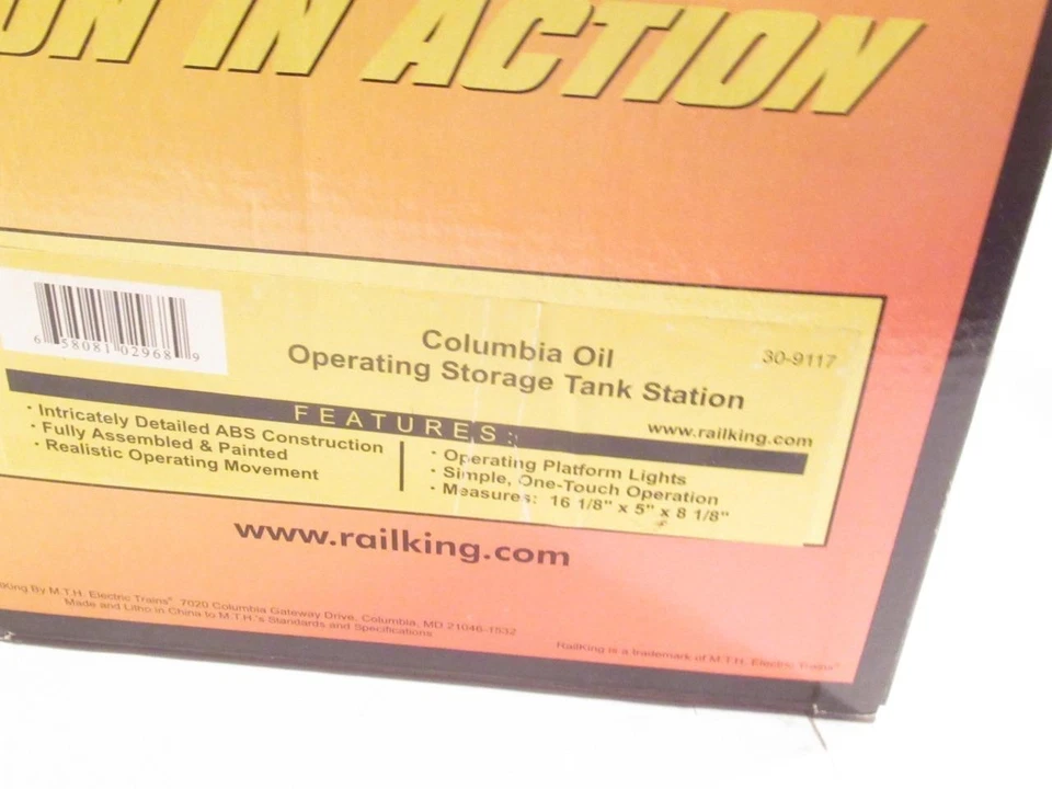 MTH TRAINS 30-9117 ACCESORIO TANQUE DE ALMACENAMIENTO DE ACEITE COLUMBIA OPERATIVO - 0/027 NUEVO - H1 Foto 4 de 4