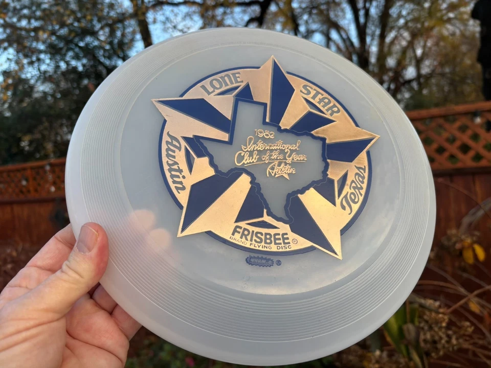 80 Mold 1982 Austin Lone Star Team Texas Ultimate New Disc Golf Frisbee Wham-O - Image 3 of 4