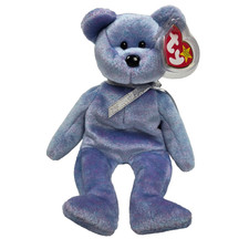 Ty Beanie Baby Clubby II the Bear Blue 1999 Stuffed Animal Plush Toy NWT