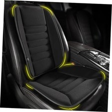 Car Seat Cushion with Back Support Pillow, Memory Foam Memory Front Black