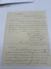 Letter Of Colonel Frederick L. Tremain - While Serving 2nd Cavalry Division 1864