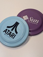 Vintage Atari Sun Microsystems Frisbee Flying Disc Lot Tech Promo Swag 1980s