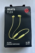 Beats Flex Wireless Earphones Bluetooth, Yellow, All-Day Use New In Box