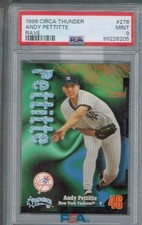 1998 Circa Thunder Rave #276 Andy Pettitte  / 150  PSA 9  5397