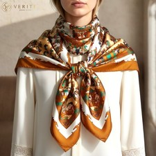 RARE VINTAGE HERMES Silk Scarf "Astres et Soleils" Carre 90 Duty-free US