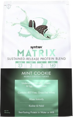 Syntrax Matrix Mint Cookie 2lb Protein Powder with Real Cookie Pieces
