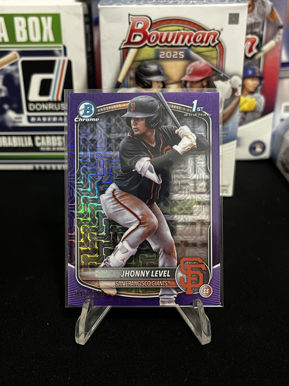 Jhonny Level 2025 1st Bowman Chrome Purple Geometric Refractor /250