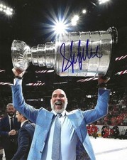 Signed  8x10 SYLVAIN LEFEBVRE Florida Panthers Autographed Photo - COA