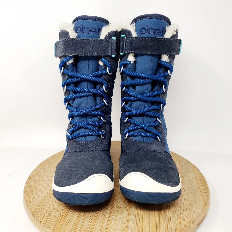 Plae JACK Boots Kids 9 High Top Blue Waterproof Rain Snow Insulated Sneaker Shoe - Image 3 of 4