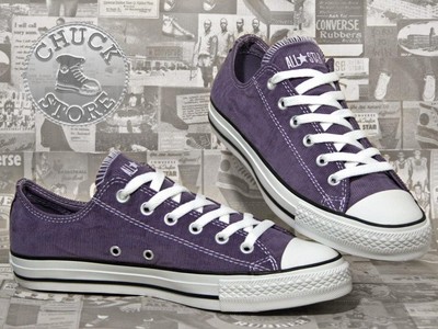 EU Größe 36,5 Converse Chuck Taylor All Star Ox Cadet Lila Cord NEU Top Aktuell