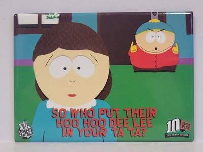 Fridge Metal Magnet 2.5''x3.5'' - South Park Cartman Hoo Hoo Dee Lee NEW Cartoon