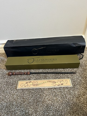 #ad Harry Potter Interactive Ollivanders Hawthorn Wand for Universal Studio $50.00