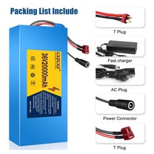 CXZCXZ 36V 20Ah Ebike Battery Lithium ion Battery for 200W-800W Electric Bicycle