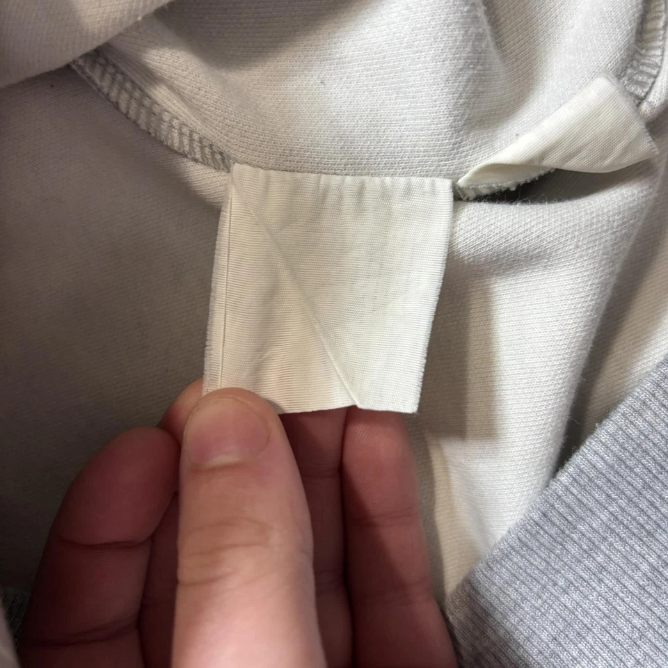 Sudadera De Colección Hang Ten Hombres Grande Gris Cuello Redondo California Surfer Patinador Y2K Foto 4 de 4