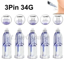 Crystal Microneedles 3Pin 34G Three Needles Anti Aging Eyes Neck Lines Skin Care