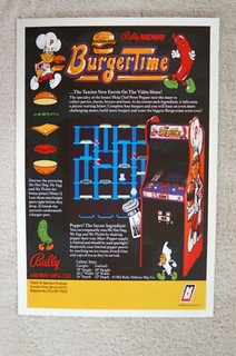 Burger Time Arcade flyer promotional poster #2