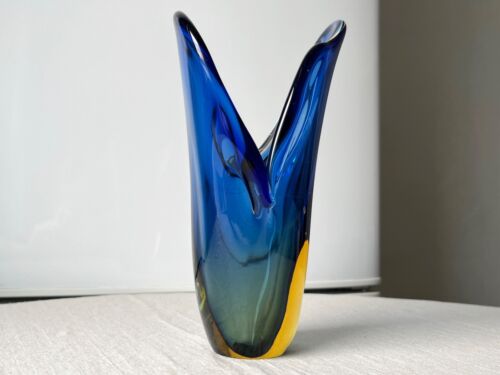Jarrón de vidrio Murano Arquímedes Seguso década de 1950 Venini Barovier Flavio Poli - Imagen 15 de 16