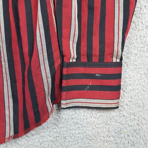 Vintage Wrangler Western Striped Pearl Snap Men's Size XL Button Up Cowboy Shirt - Picture 8 of 12