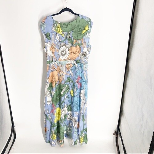 Maxi abito floreale pastello J Crew taglia 14 - Foto 6 di 6